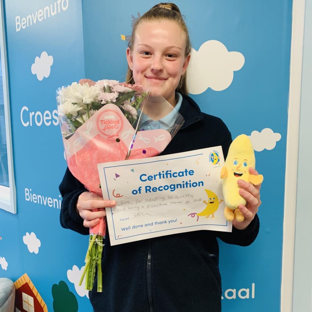 Above and Beyond Award – Congratulations Eve!
