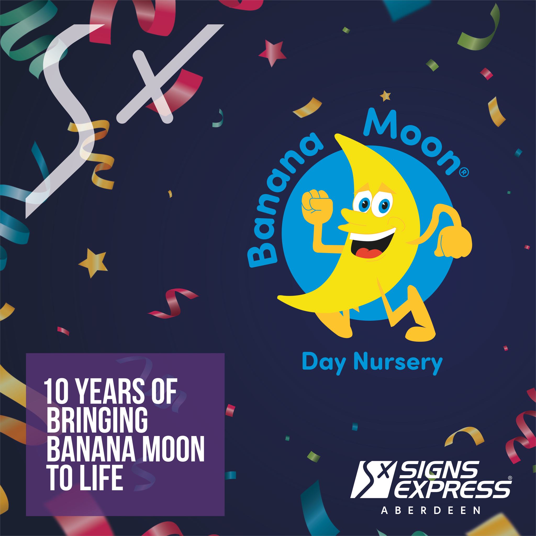 Celebrating 10 Years of Partnership with Signs Express Aberdeen