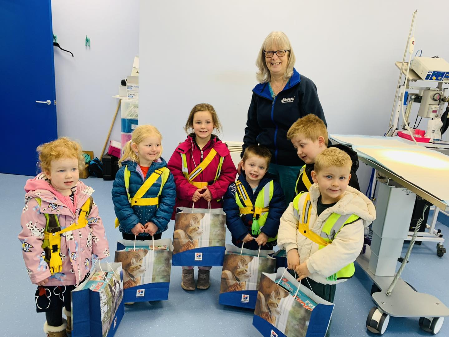 Banana Moon Dyce Children Visit Swan Veterinary Practice