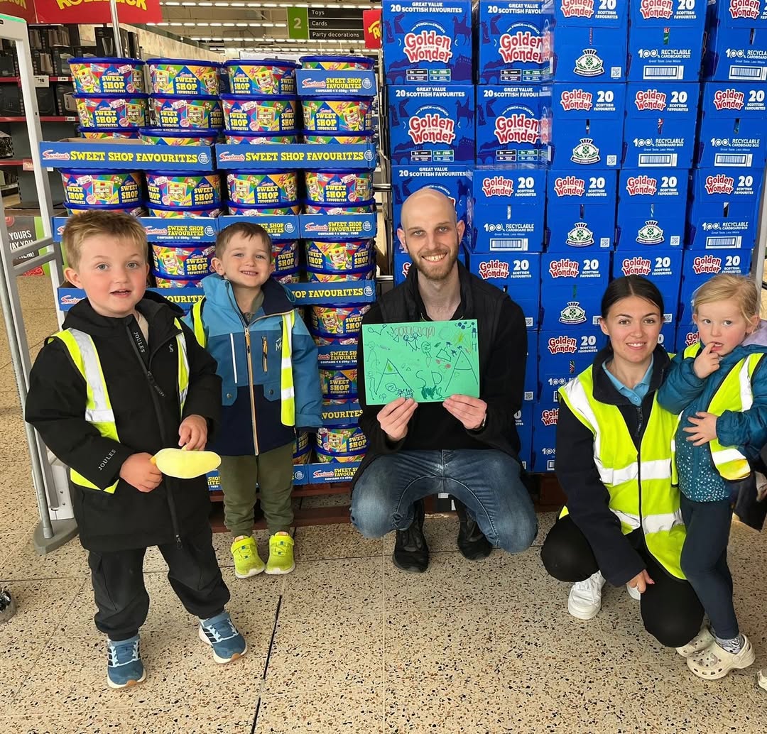 Full Moons Children Celebrate ASDA Dyce Community Milestone