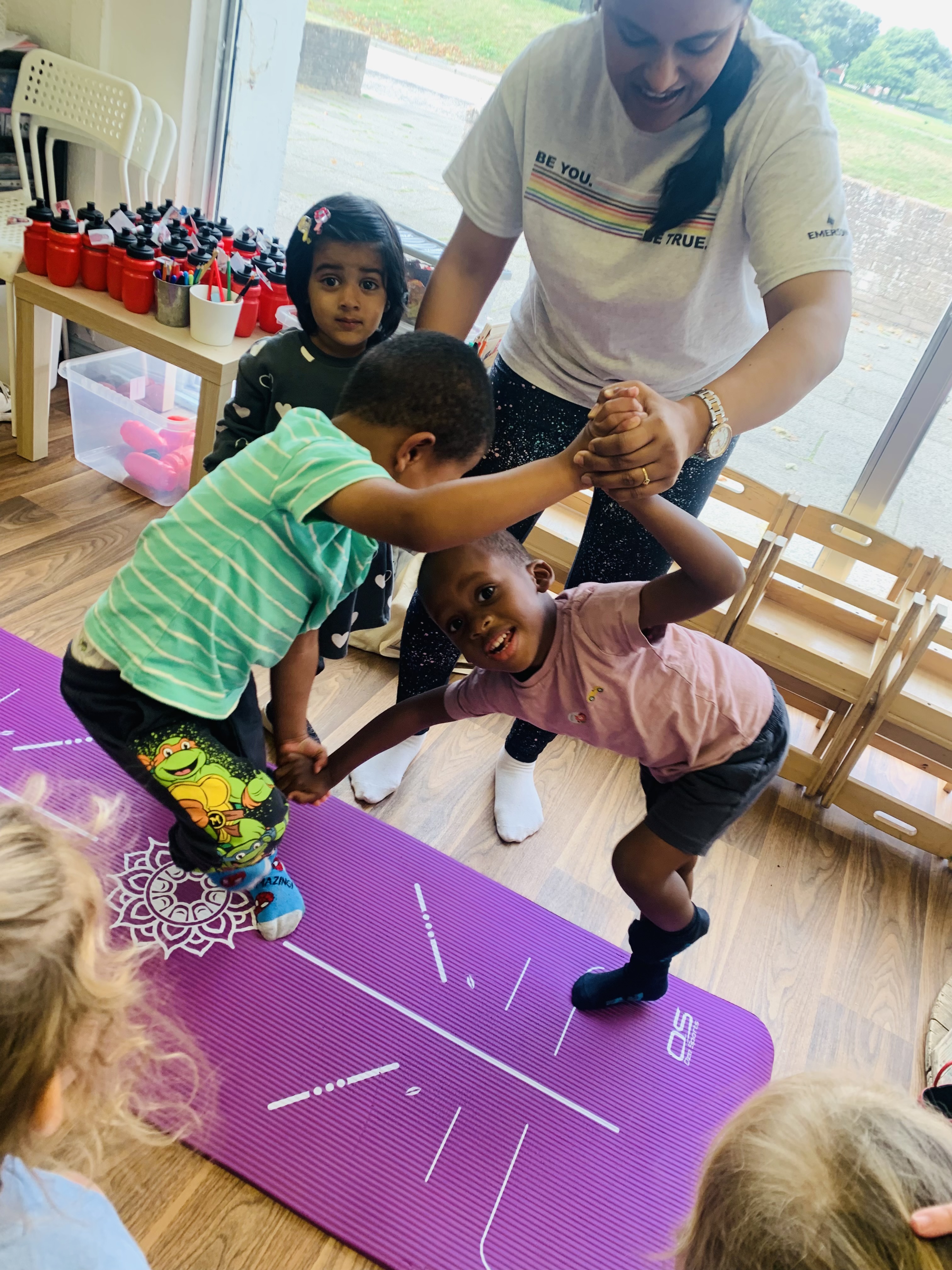 Balance, Breathing & Teamwork Through Yoga